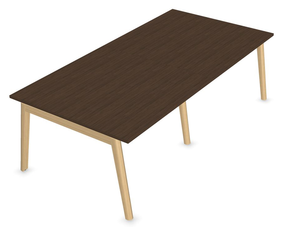 Nova Wood Rectangular Melamine D39.4" 8-Person Office Meeting Table