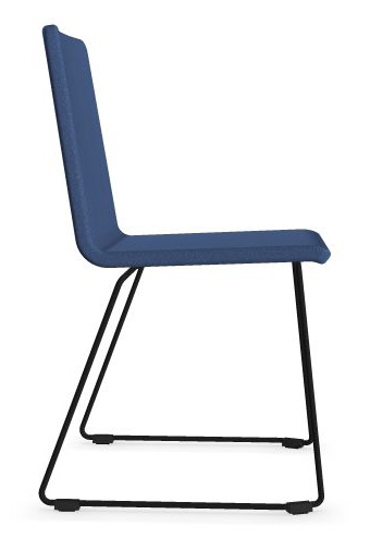 Moon Stackable Conference Chair w/Powder Coated Wire Steel Frame