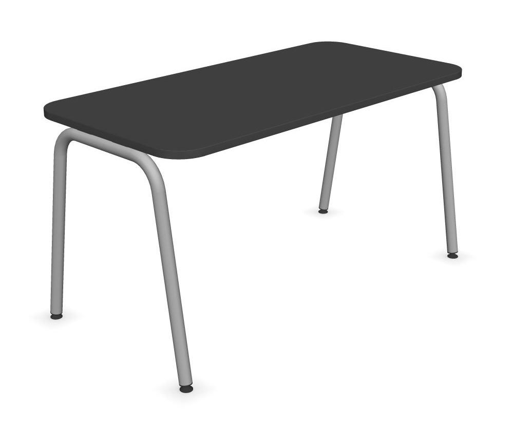 Round D31.5" Melamine Office Single Desk w/Rounded Corners