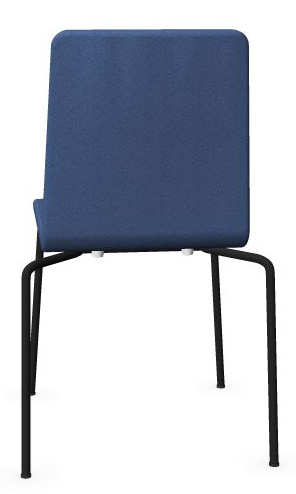 Moon Stackable Conference Chair w/Powder-Coated Steel 4-Leg Frame