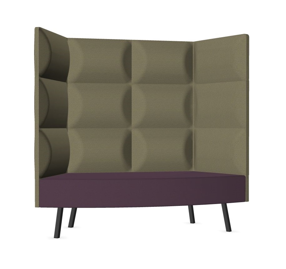 Cumulus Lounge Sofa with Panels, 3 Tier Backrest