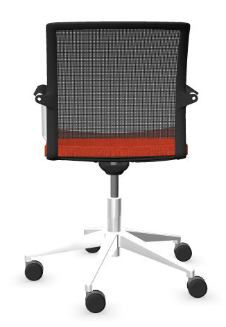 Diva Task/Meeting Chair w/Polished Aluminium Base & Castors