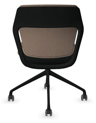 Ofy Office Visitor Chair w/Black Frame & Base & Castors