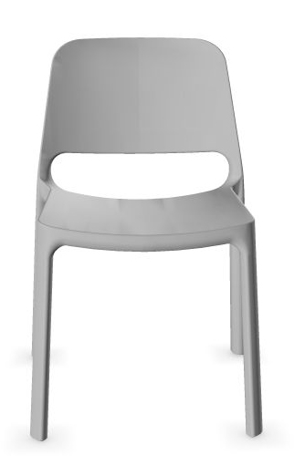 Polytone O Set of 4 Legs Plastic Chairs w/Transparent Soft Plastic Glides