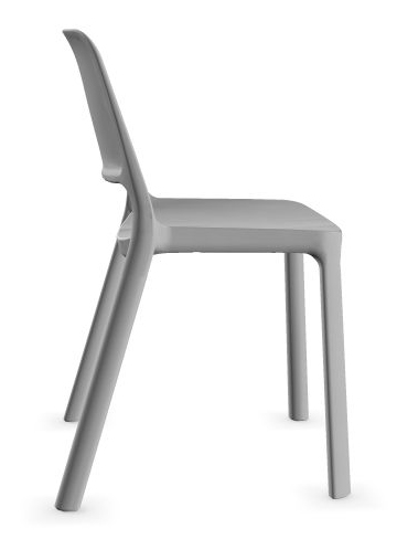 Polytone O Set of 4 Legs Plastic Chairs w/Transparent Soft Plastic Glides