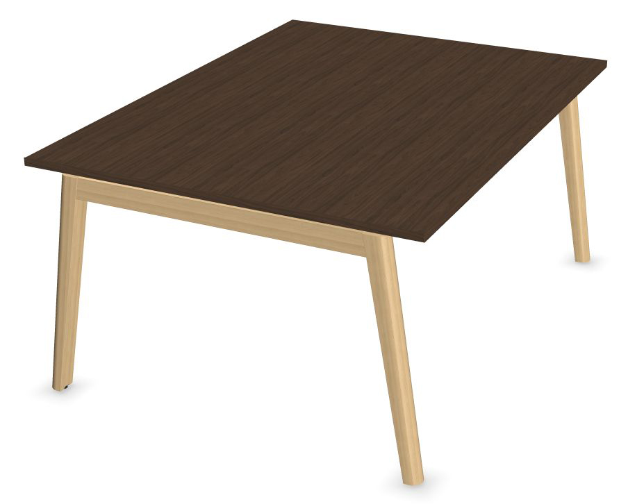 Nova Wood Rectangular Melamine D47.2" 6-Person Office Meeting Table