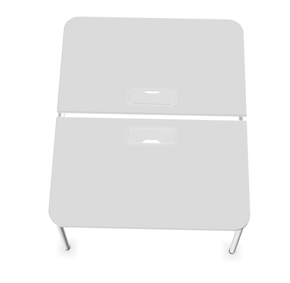 Oypla Lightweight Portable Folding Snack Laptop TV Tray Table Desk White