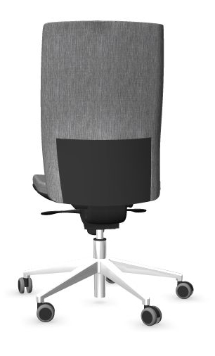 Aura Task Chair w/Height Adjustable Backrest, Depth Adjustable Seat, Synchro Mechanism, Anti-Shock System, Polished Aluminium Base