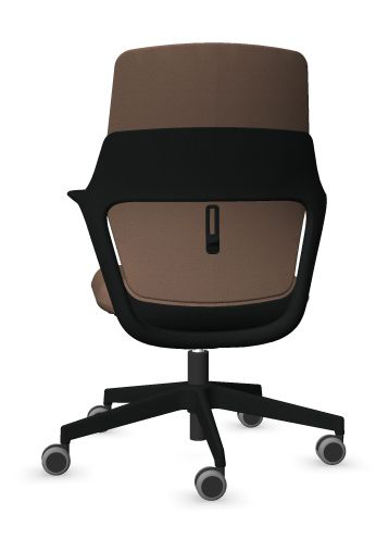 OFY Task Office Chair w/Non-Adjustable Armrests, Black Frame