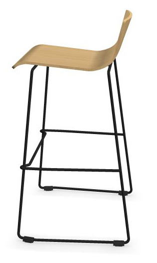 Moon High Chair w/Powder Coated Wire Steel Frame, Stackability 3 Units