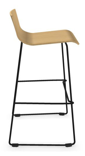 Moon High Chair w/Powder Coated Wire Steel Frame, Stackability 3 Units