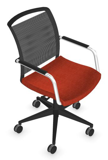 Diva Task/Meeting Chair w/Plastic Base w/Fibreglass & Castors