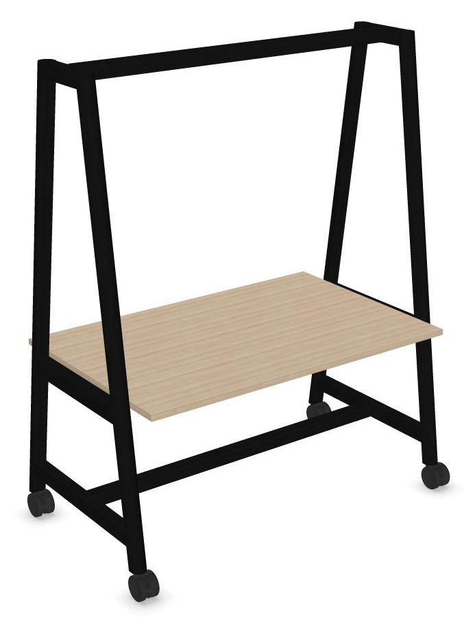 Nova Wood Rectangular Melamine Multipurpose Table w/Castors