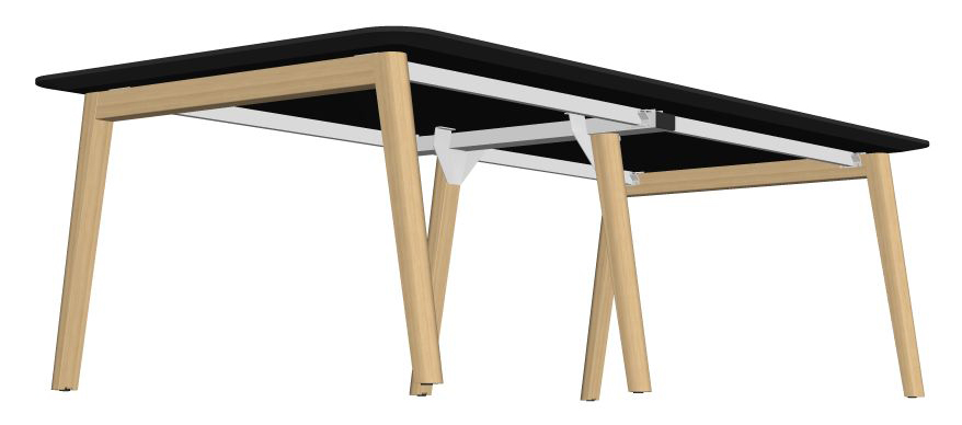 Nova Wood Rectangular HPL W94.5" Office Meeting Table for 8 Persons