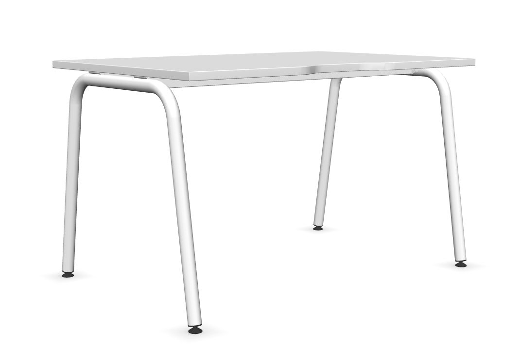 Round D27.6" Melamine Office Single Desk w/Scallop