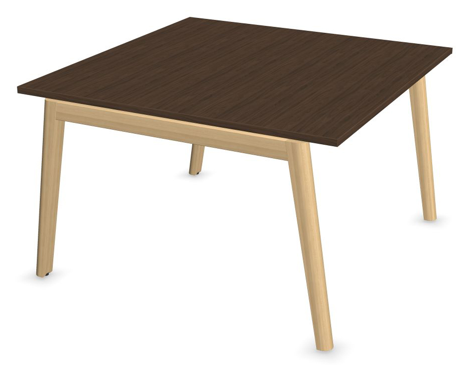 Nova Wood Square Melamine D55.1" Office Meeting Table for 6 Persons