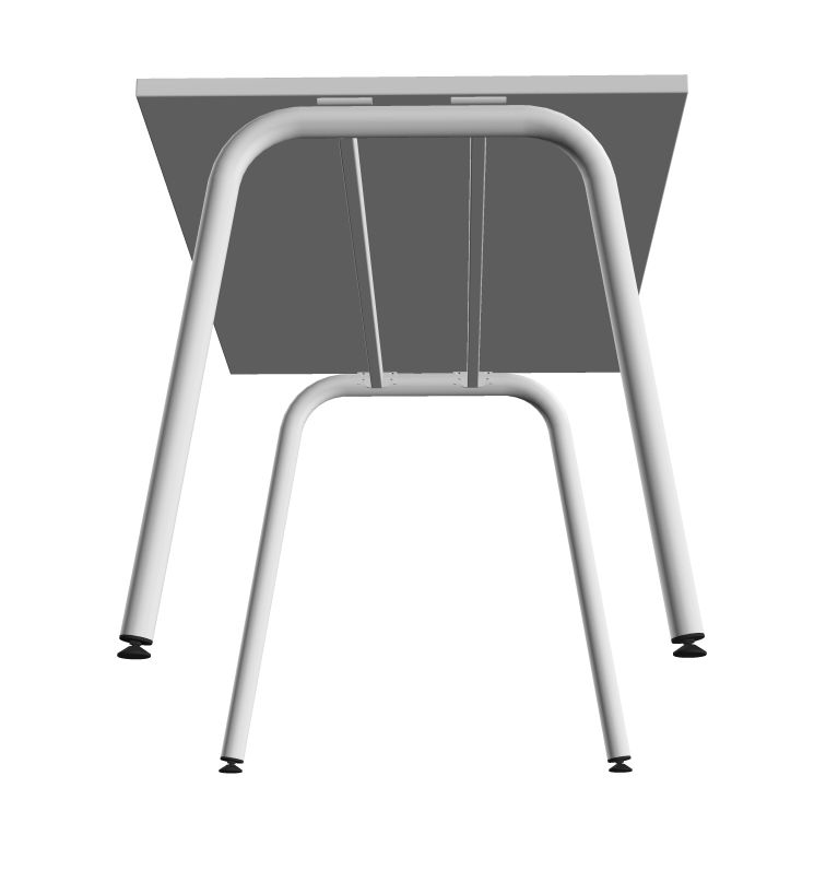 Round D27.6" Melamine Office Single Desk