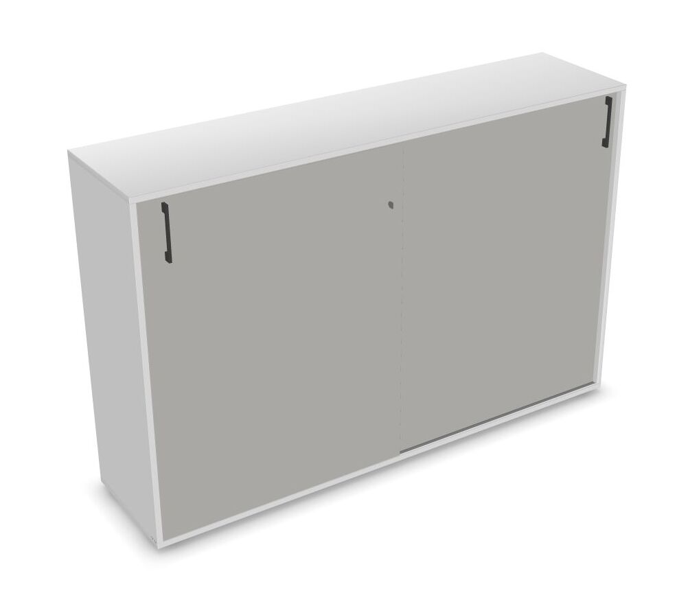Lockable Cabinet With Sliding Doors & 4 Shelves by NARBUTAS