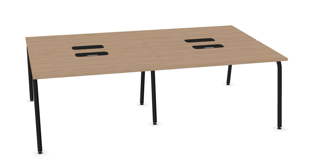 Round D56.7" Melamine Office 2-Desk