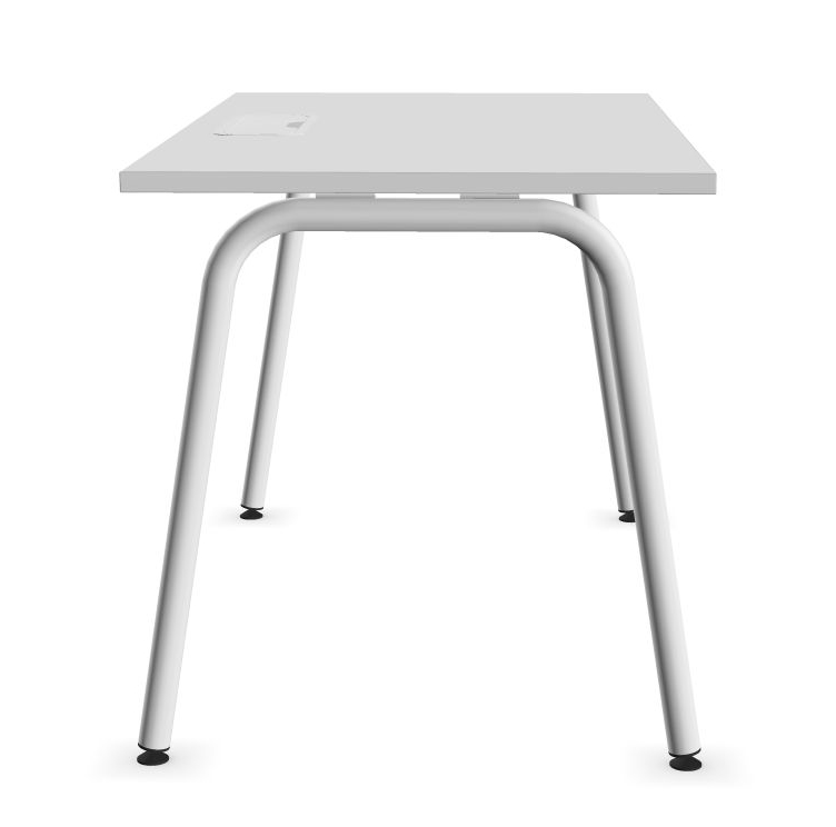 Round D31.5" Melamine Office Single Desk w/Grommet