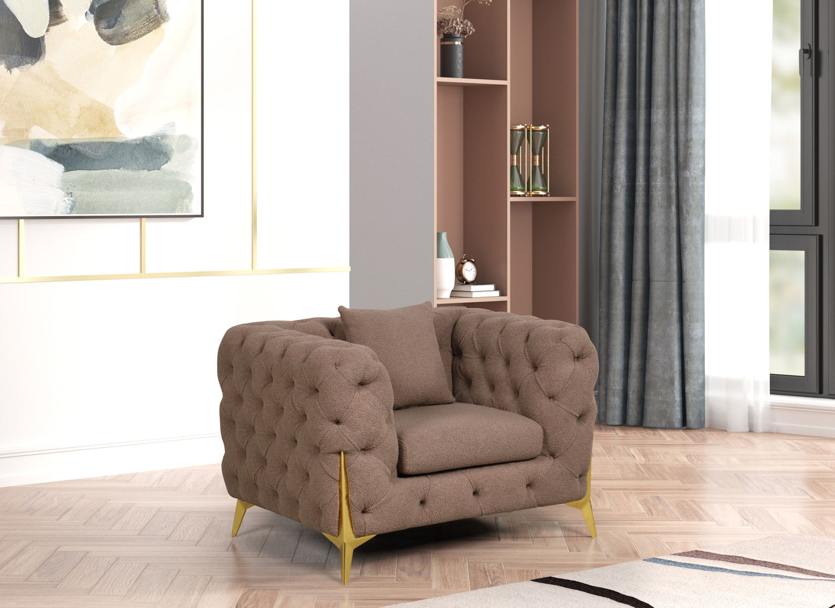 Contempo Buckle Fabric Chair