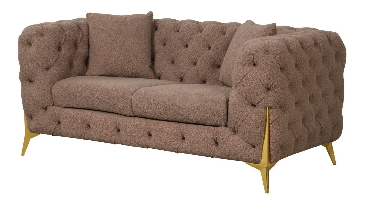 Contempo Buckle Fabric Loveseat