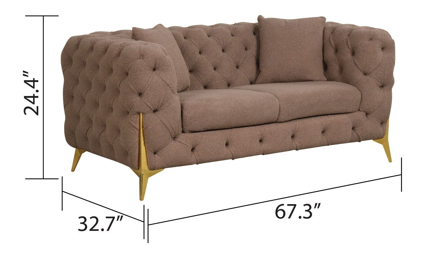 Contempo Buckle Fabric Living Room Set