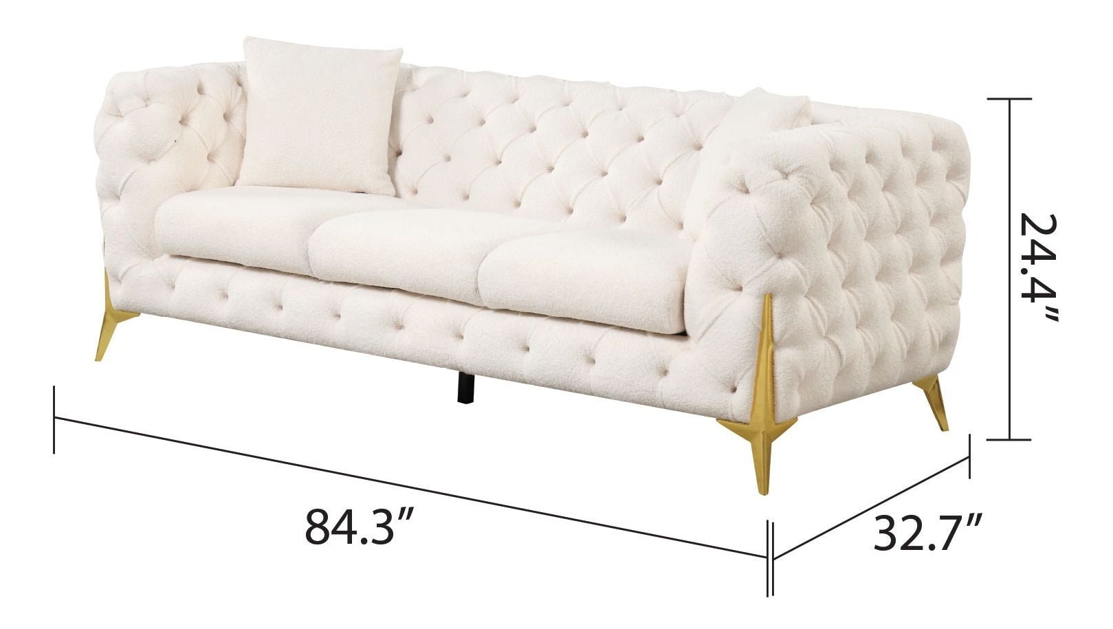 Contempo Buckle Fabric Living Room Set