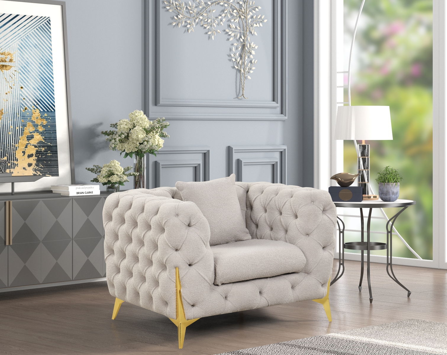 Contempo Buckle Fabric Chair