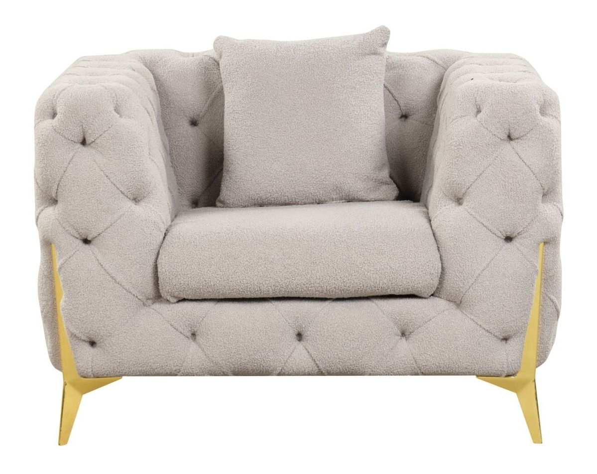 Contempo Buckle Fabric Living Room Set