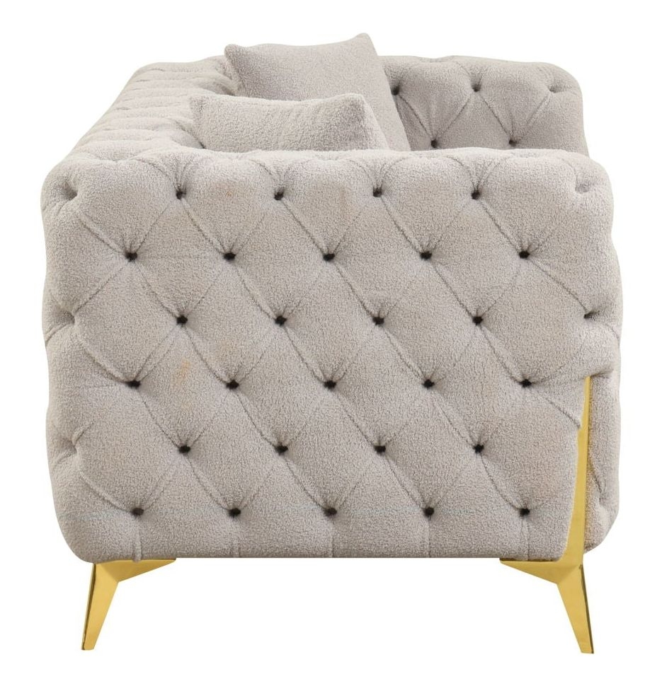 Contempo Buckle Fabric Loveseat