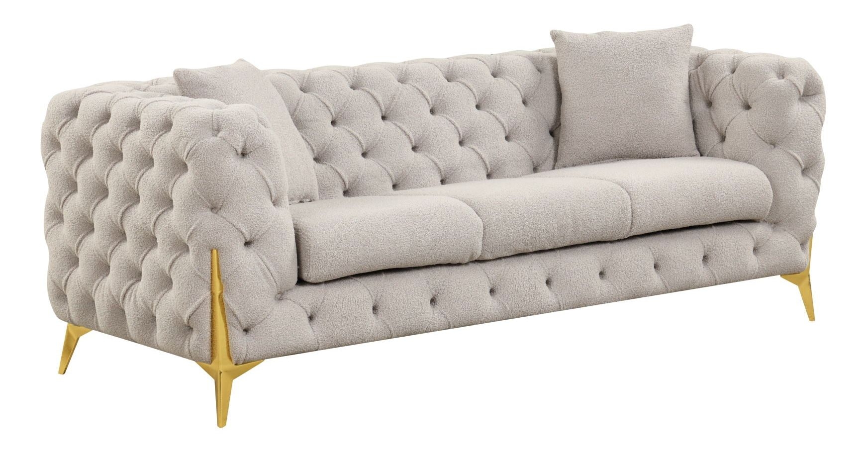 Contempo Buckle Fabric Sofa