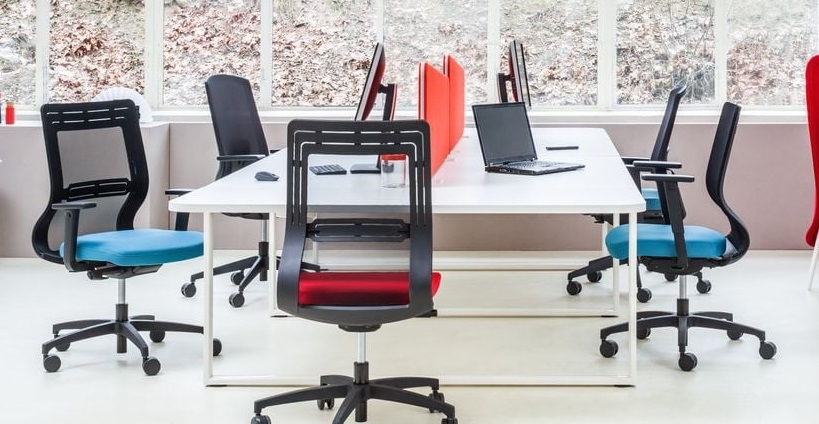 YAN_Z Office 4 Desk Bench w/Extensions