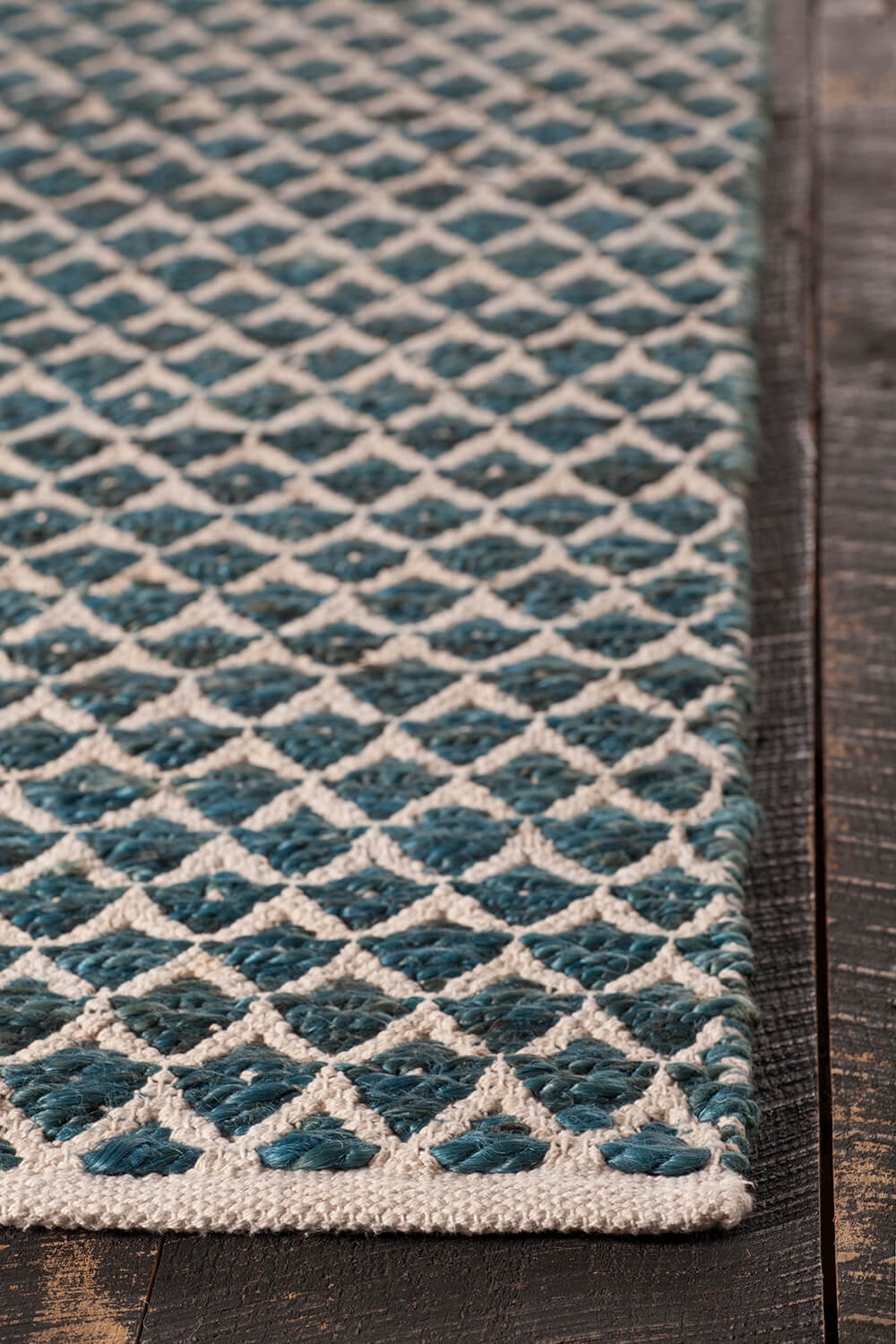 Costa Jute/Cotton Rectangular Hand-woven Rug, 5' x 7'6"
