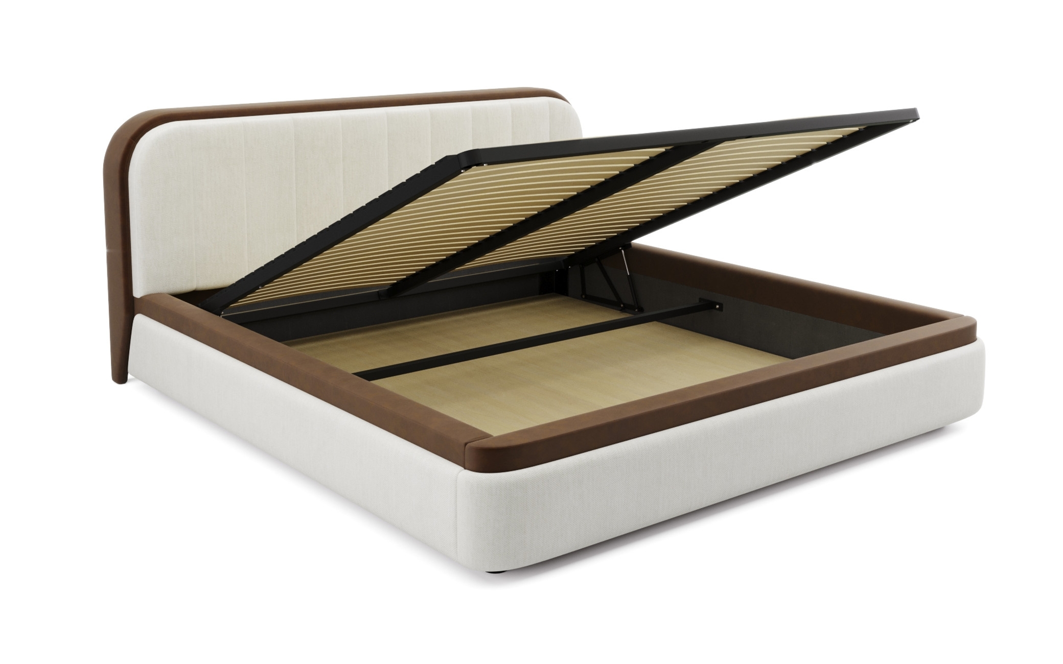 Cosmopolitan Faux Leather Storage Bed