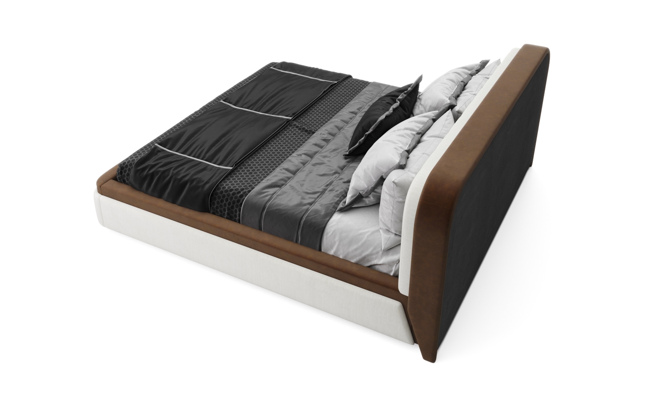 Cosmopolitan Faux Leather Storage Bed