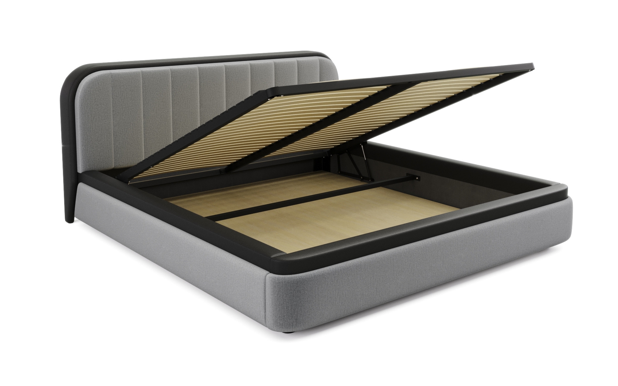 Cosmopolitan Faux Leather Storage King Size Bed