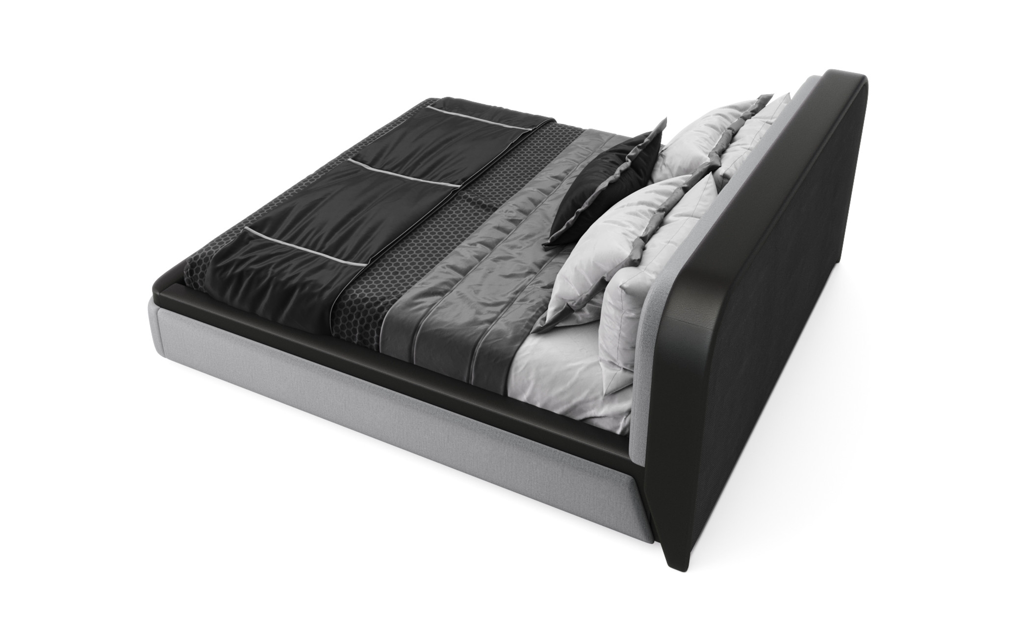 Cosmopolitan Faux Leather Storage King Size Bed
