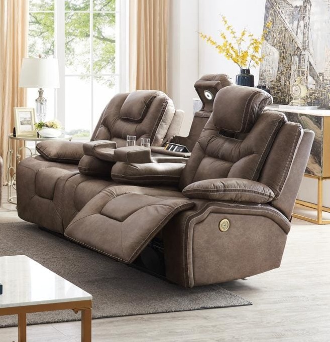 Asher Power Reclining Living Set with USB Ports and Reading Lights