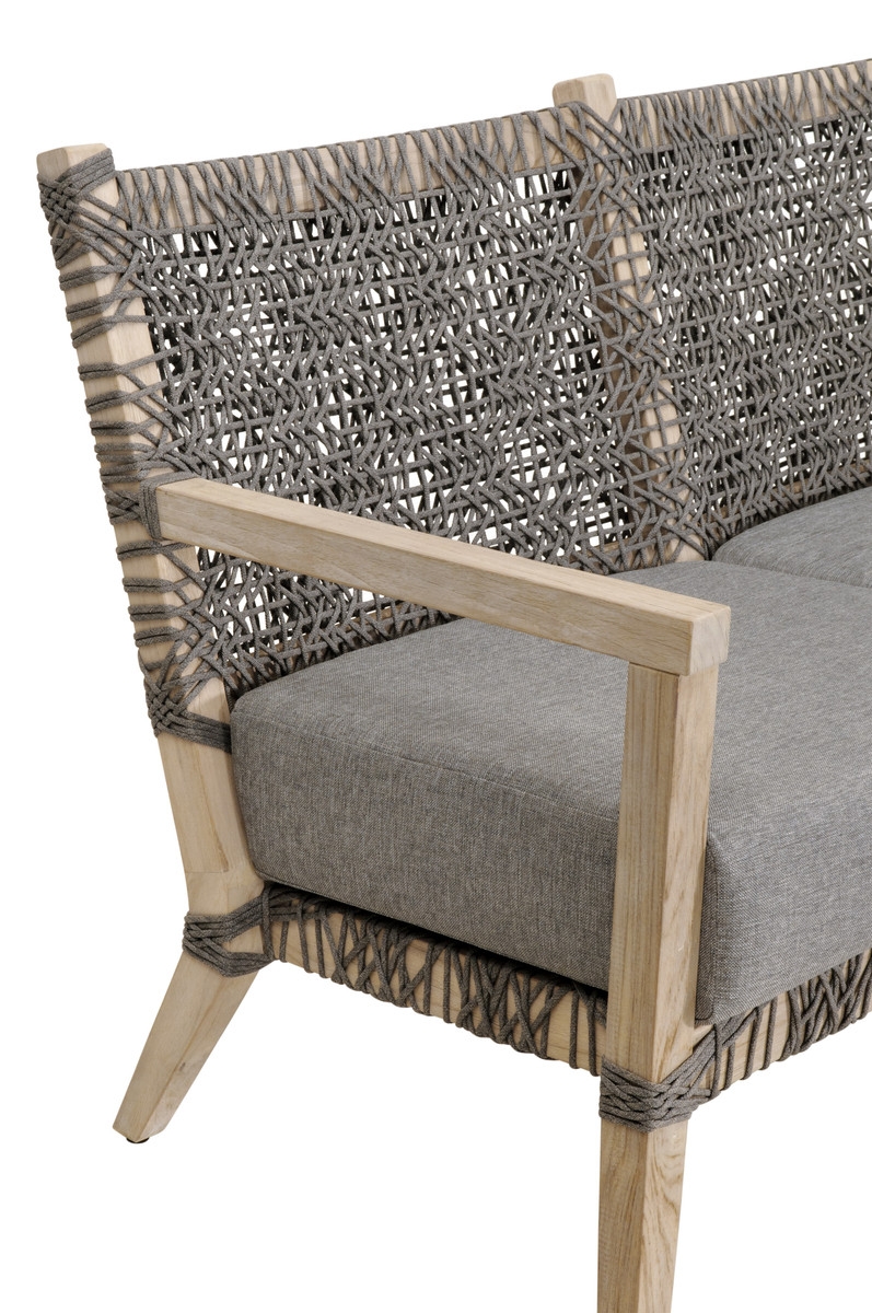 Costa Fabric/Rope/Wood Outdoor Patio Set, Compostion 2