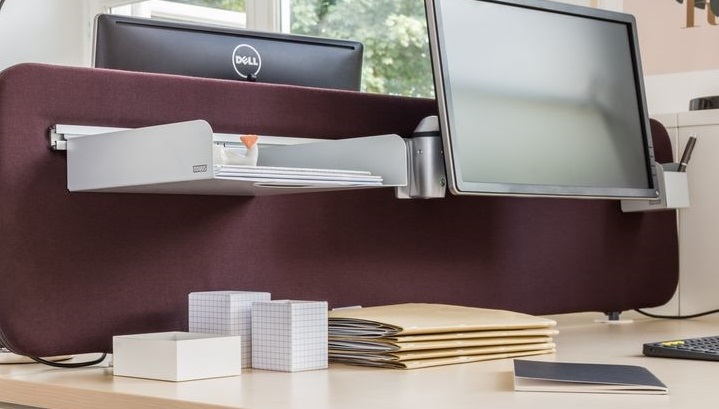 Sonic Acoustic Screen for Single Desk/Bench