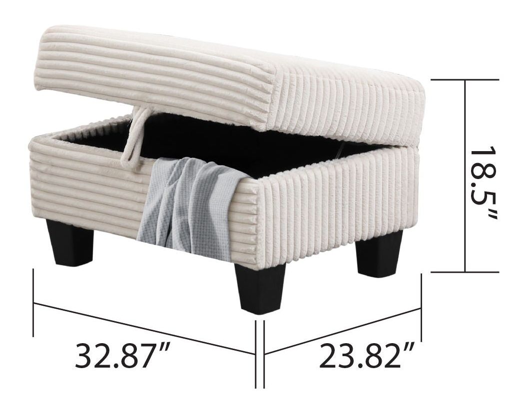 Cozy Cream Sectional Sofa