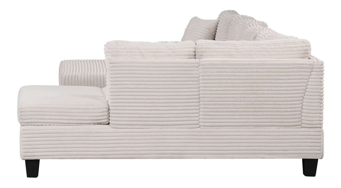 Oversized Chaise Daybed Lounge Sleeper Sofa Extra Wide Cloud Sofa&Couch, Luxury Plush Corduroy Upholstered Loveseat 