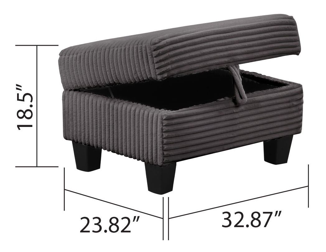 Galaxy Home Cozy Gray L Shaped Sectional