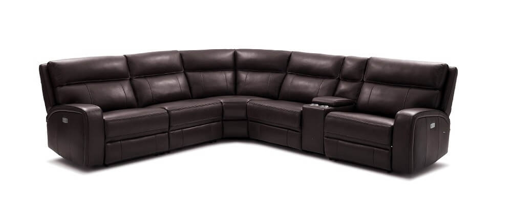 Cozy 6Pc Motion Leather Sectional