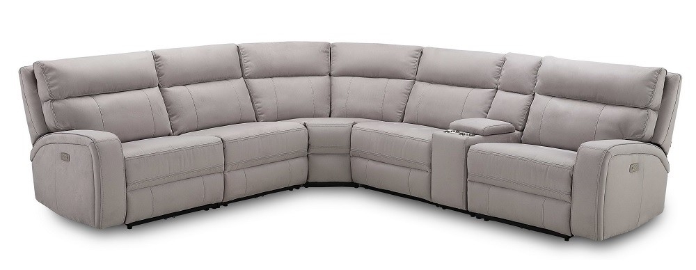 Cozy 6Pc Motion Microfiber Sectional