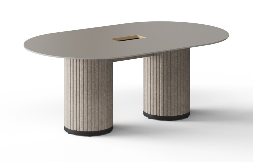 Parthos Office Oval Meeting Conference Table w/Grommet