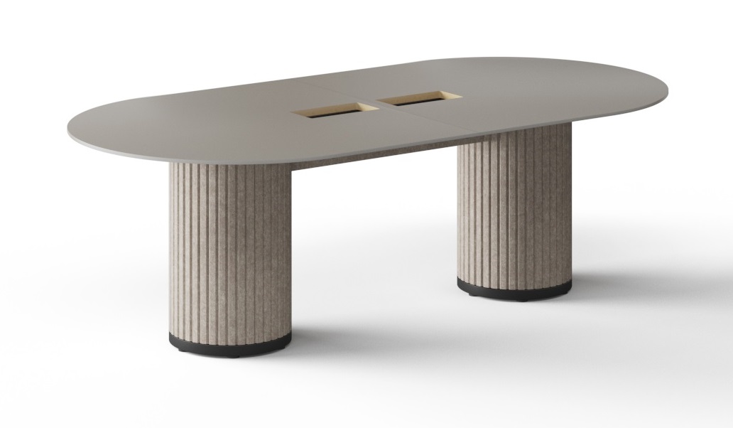 Parthos Office Oval Meeting Conference Table w/Grommet