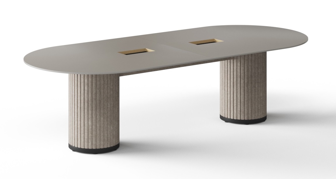 Parthos Office Oval Meeting Conference Table w/Grommet