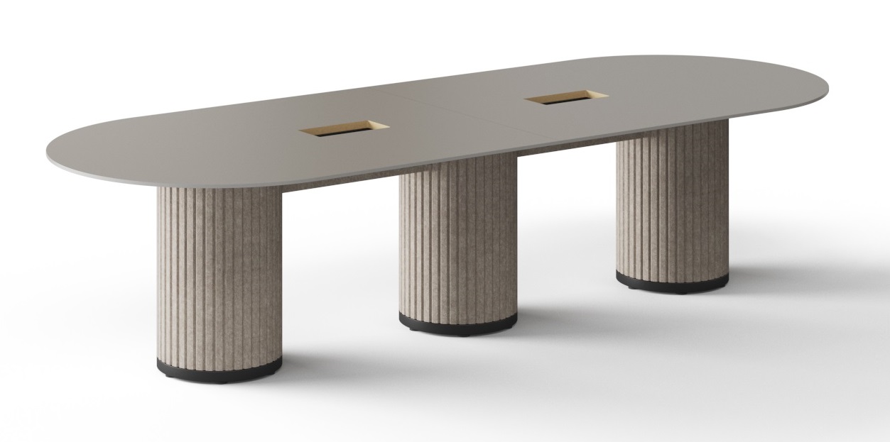Parthos Office Oval Meeting Conference Table w/Grommet